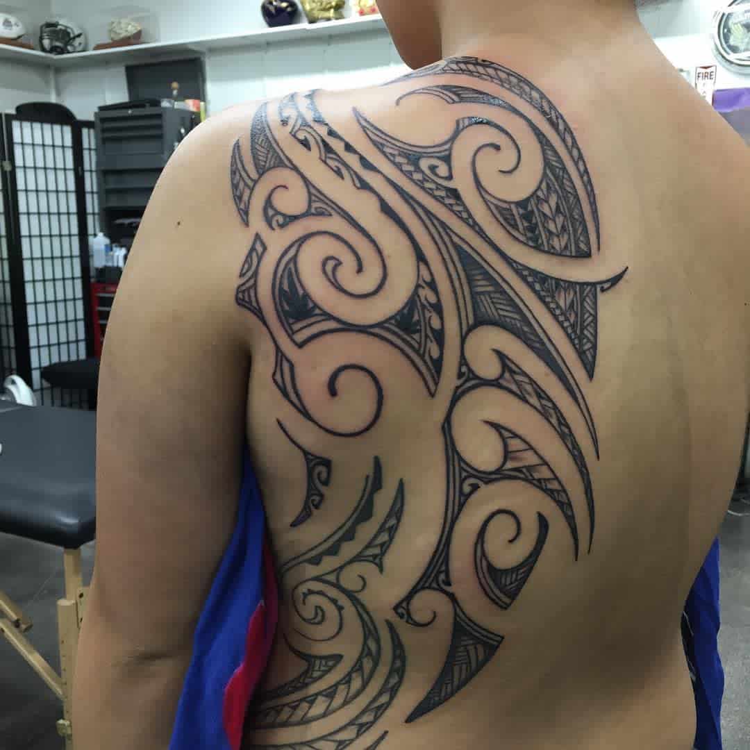 Polynesian Back Tattoo tattooinkpitgavin