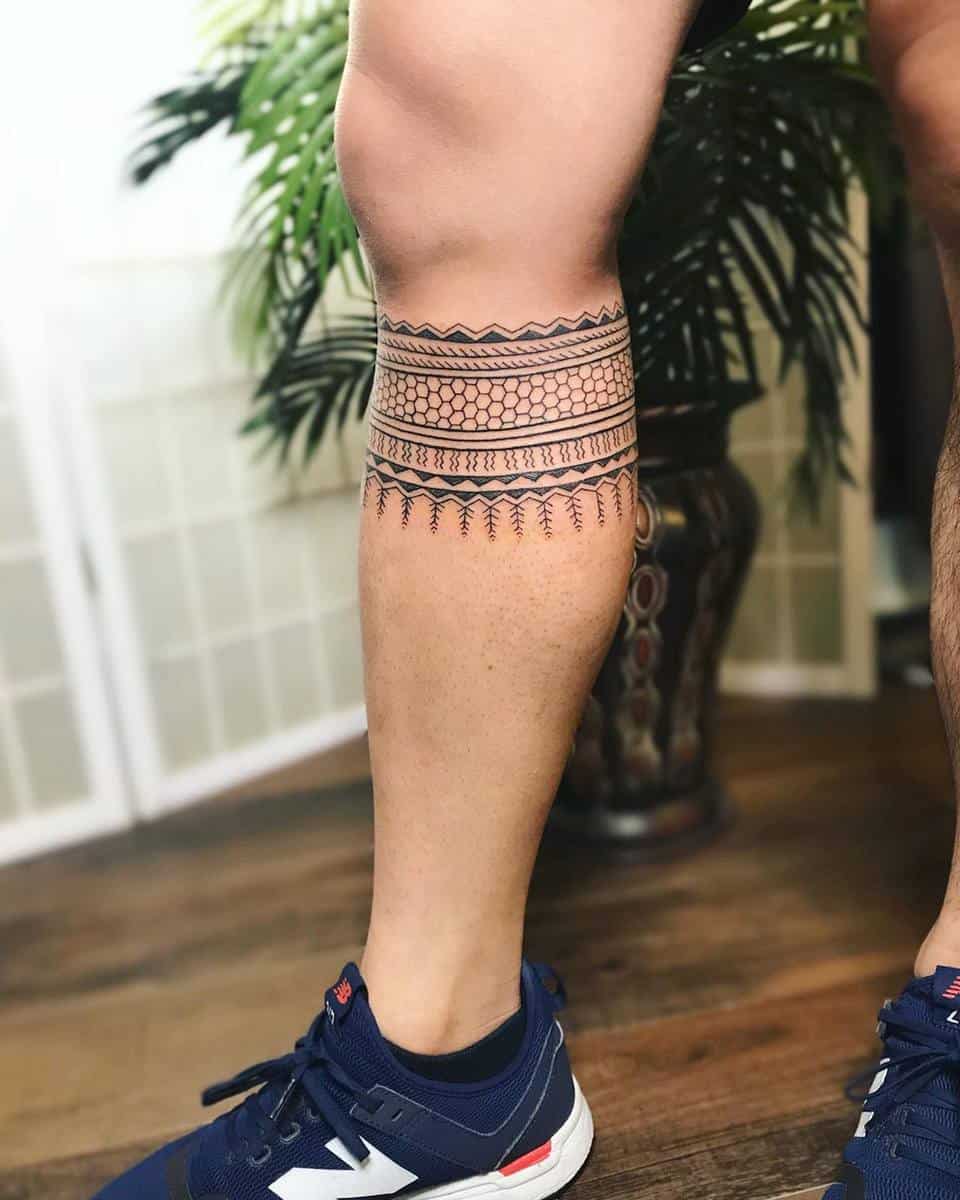 Polynesian Leg Tattoo tatakbyayla