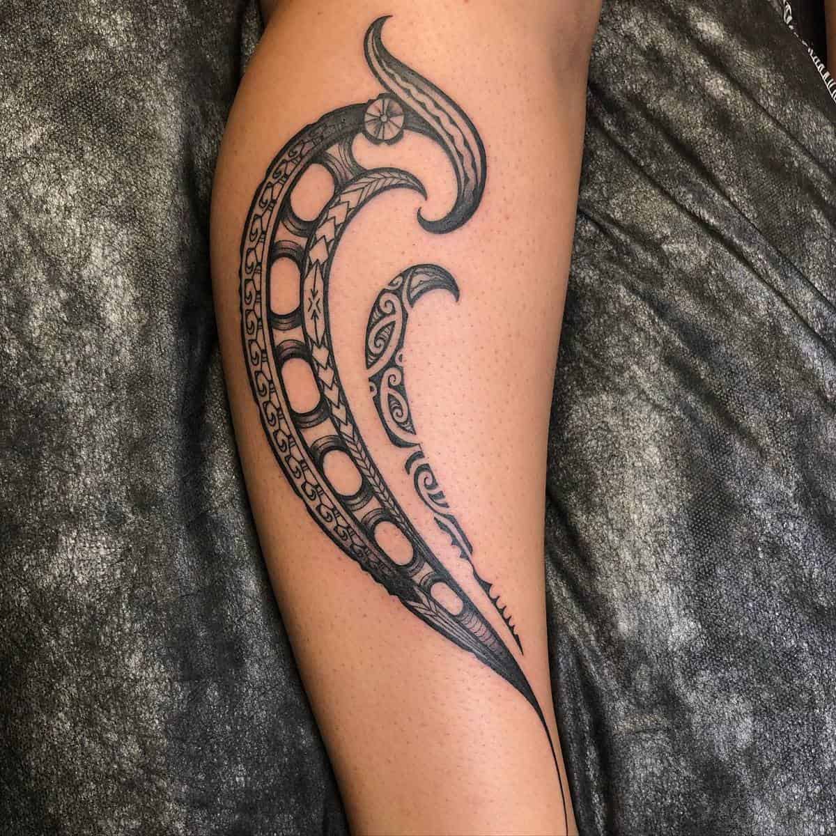 Polynesian Leg Tattoo tattoojuj