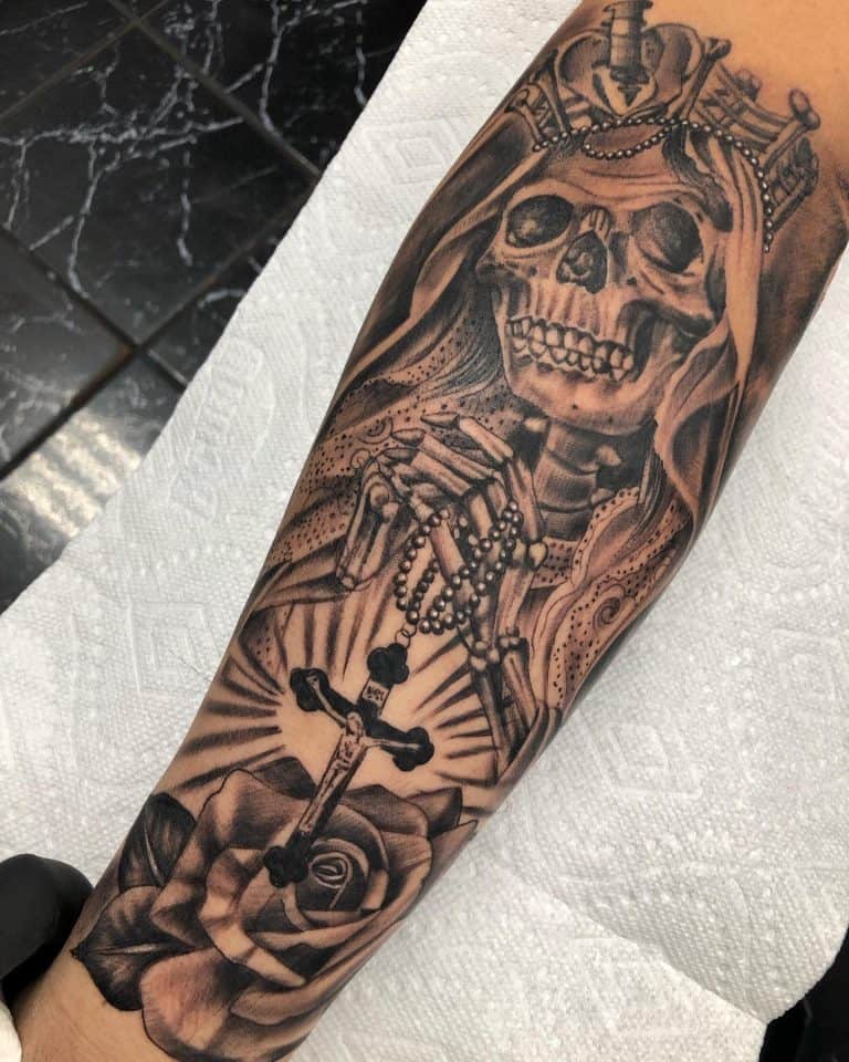 61 Cool Santa Muerte Tattoo Ideas [2024 Inspiration Guide]