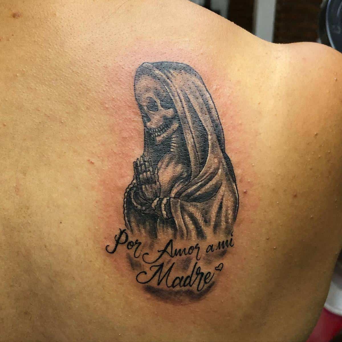 Praying Santa Muerte Tattoo -georgebutcherthreesix
