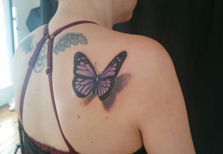 Top 61 Best Purple Butterfly Tattoo Ideas - [2021 Inspiration Guide]