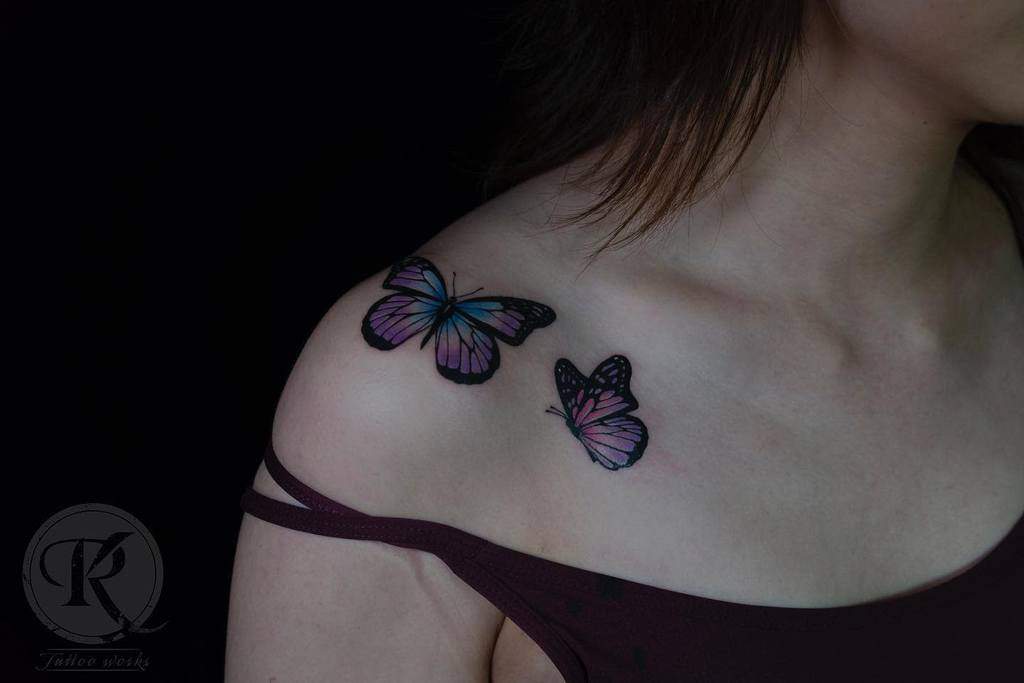 Top 61 Best Purple Butterfly Tattoo Ideas - [2021 Inspiration Guide]