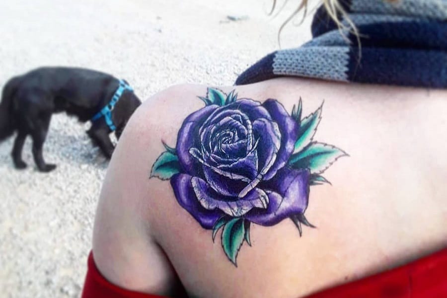 Top 73 Best Purple Flower Tattoo Ideas – [2022 Inspiration Guide]