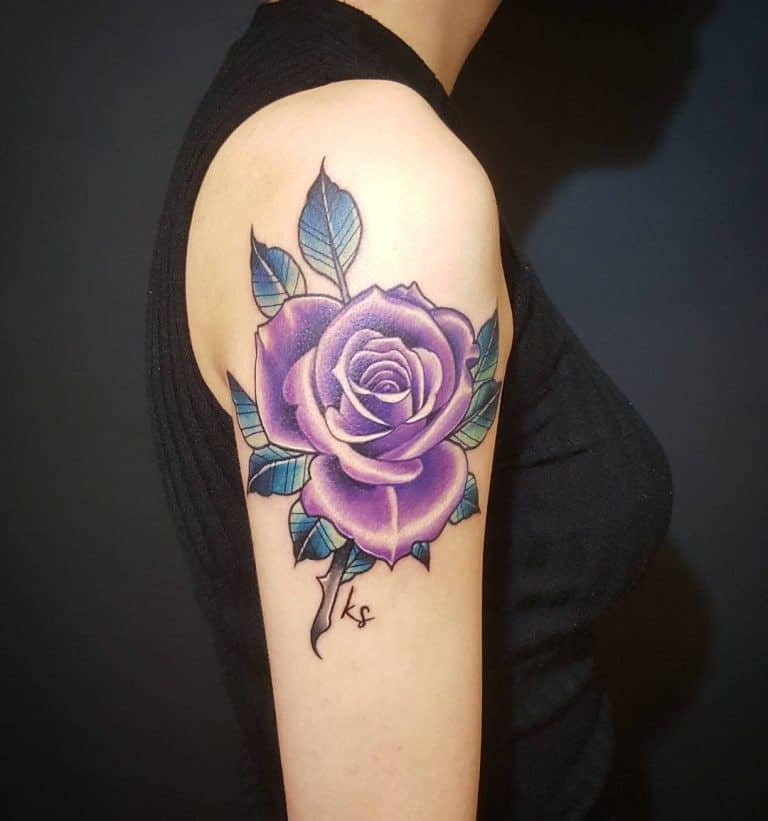 Purple Flower Tattoo Ideas for a Vibrant Touch