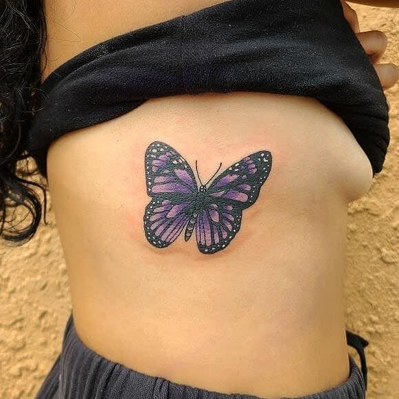 Purple Monarch Butterfly Tattoo anthemsbodyarts