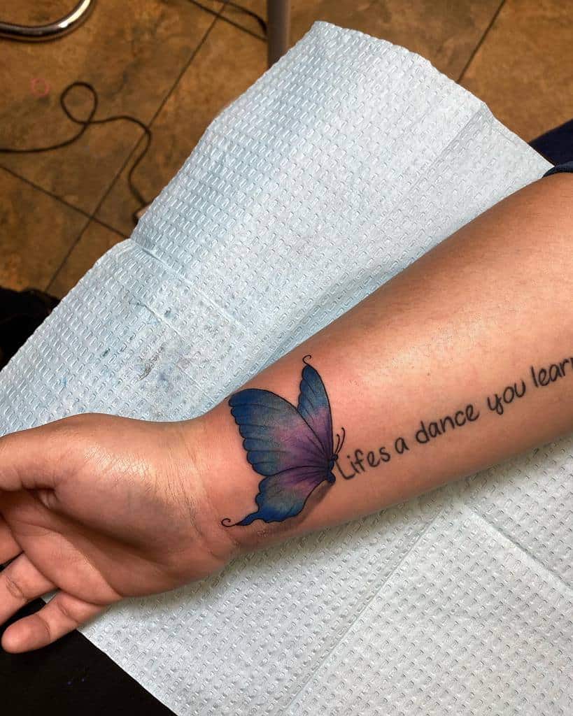 Qoute Butterfly Tattoo Meaning tattoosbyheathervenable