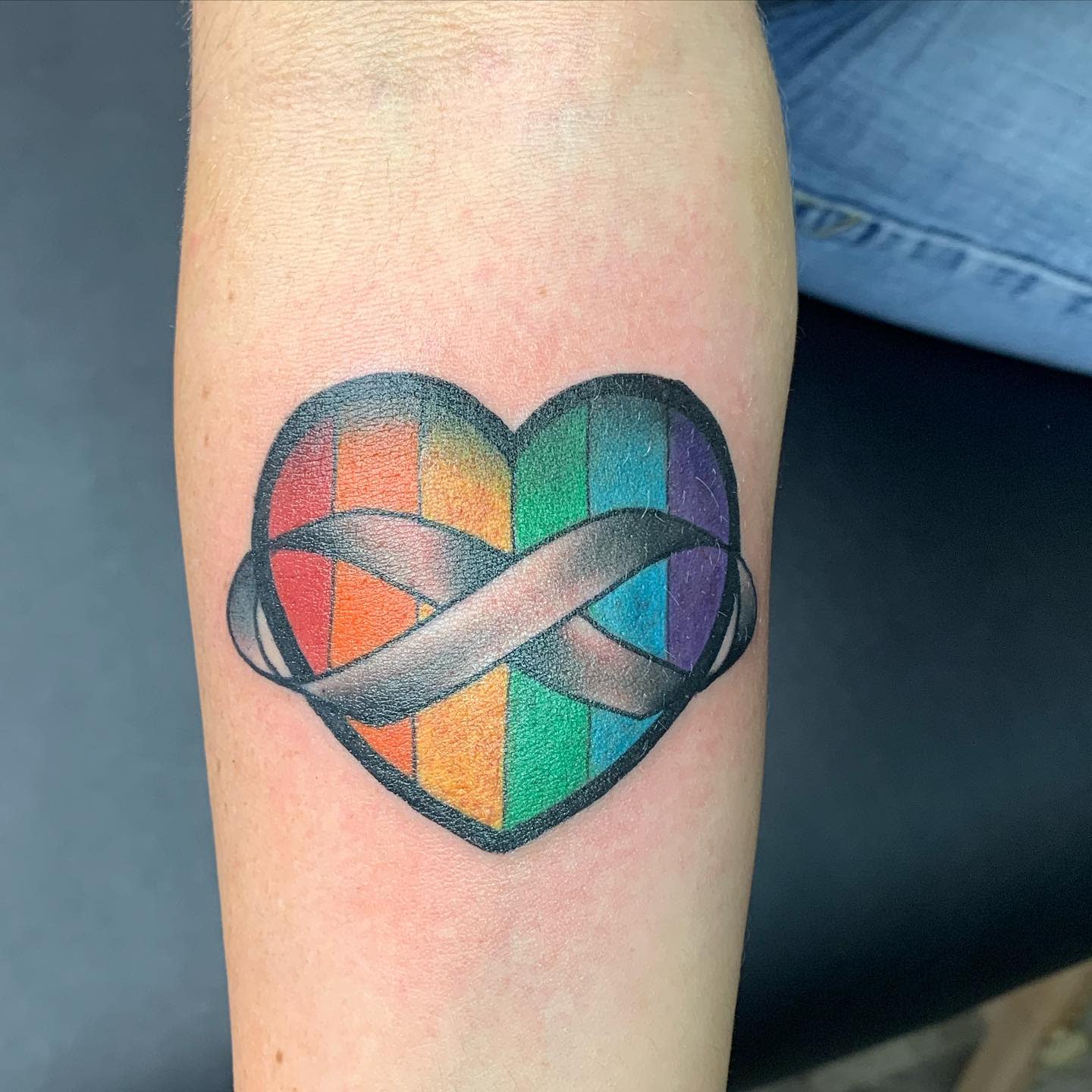 Heart Rainbow Tattoos -aaron1982nc