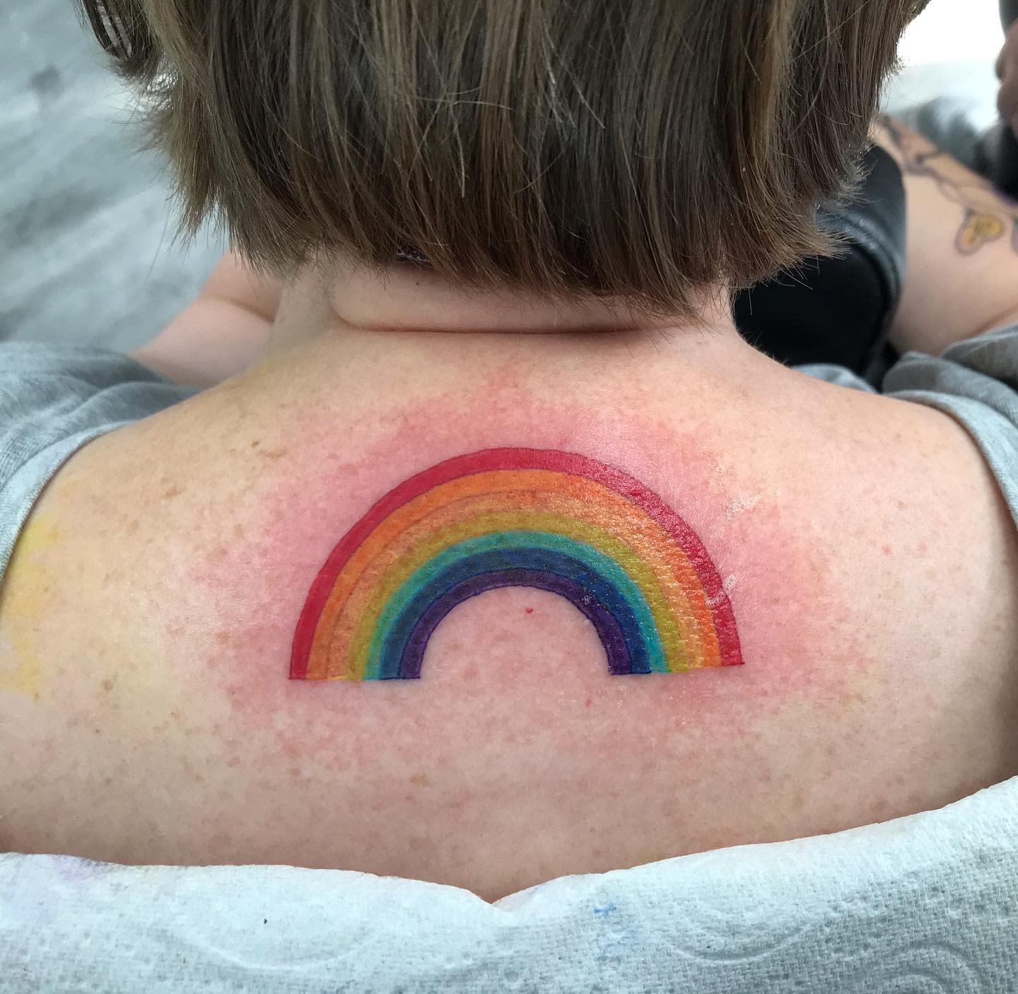 Simple Rainbow Tattoos -tattoosbynatdotbrown