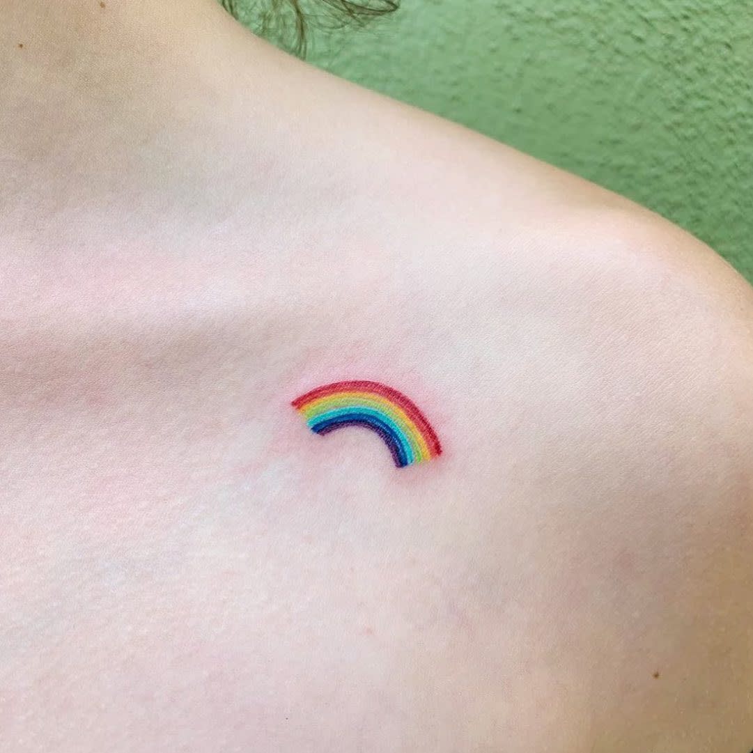 Small Rainbow Tattoos -sweethome.tatts
