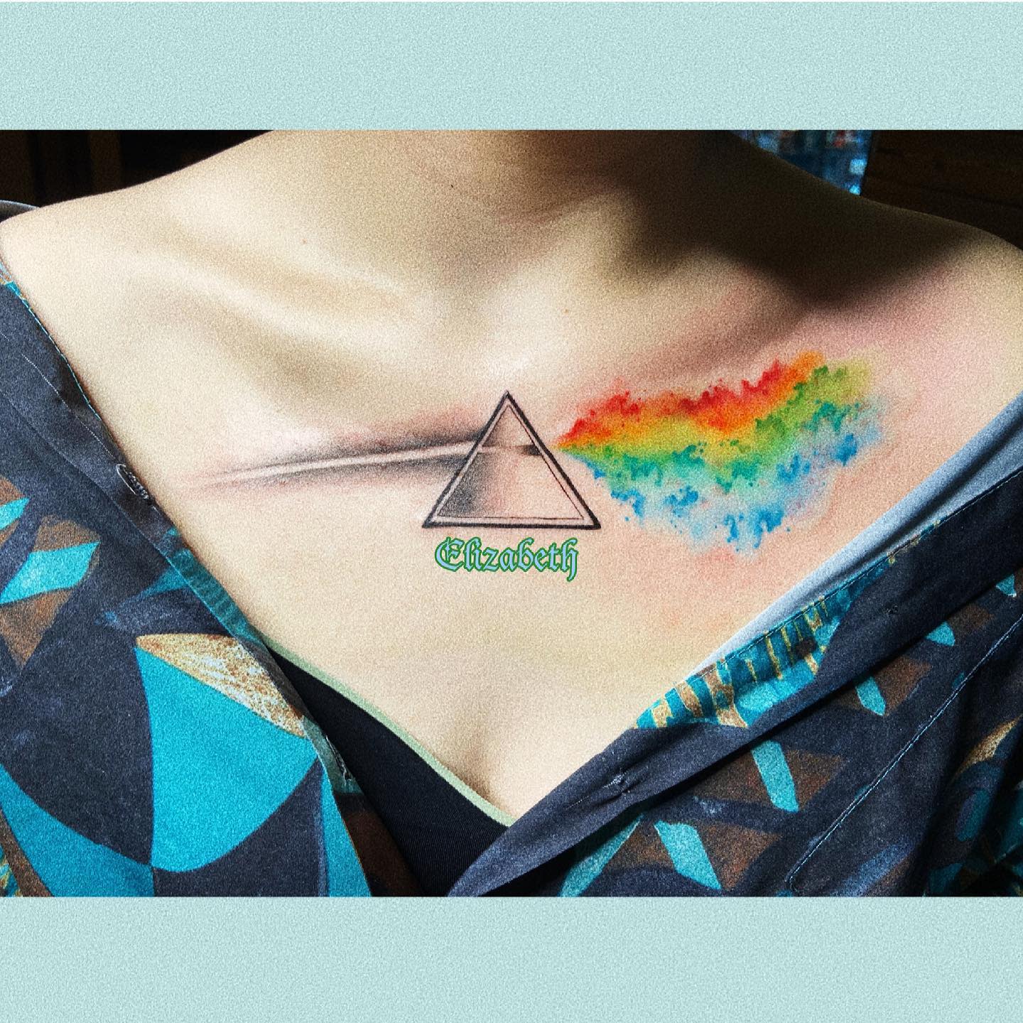 Watercolor Rainbow Tattoos -elizabethedo
