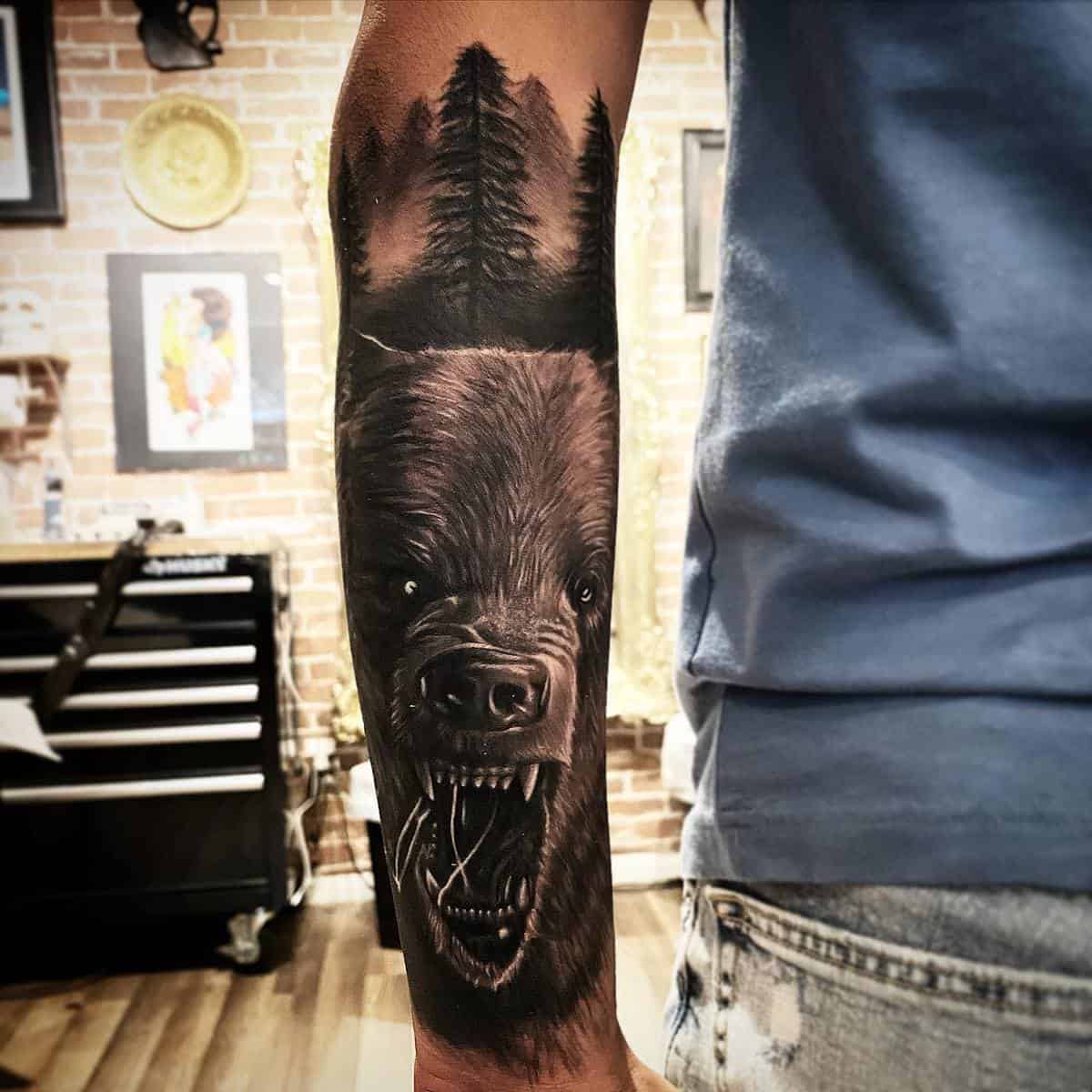 Realistic Black Bear Tattoo nezz_tat2