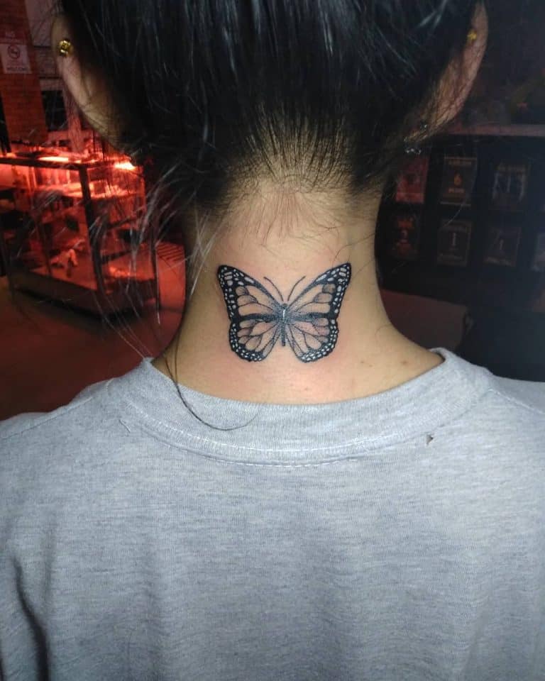 Black Butterfly Tattoo Ideas