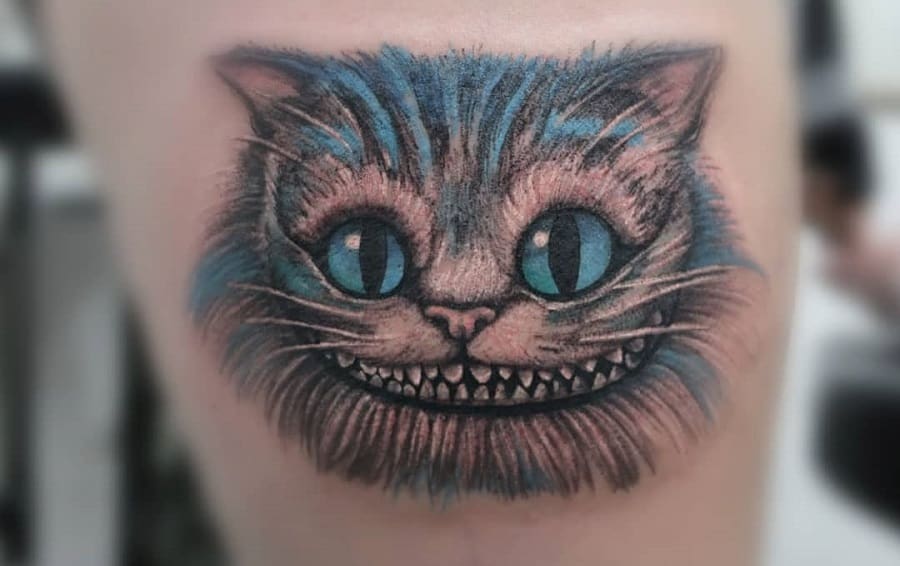Dotwork Spiritual Fluffy Cat Tattoo Idea  BlackInk