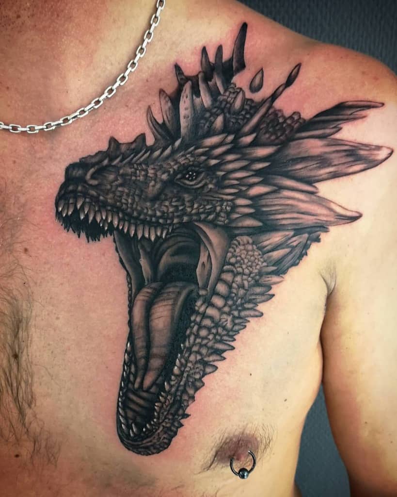 Realistic Game of Thrones Dragon Tattoo sunnytattooandart