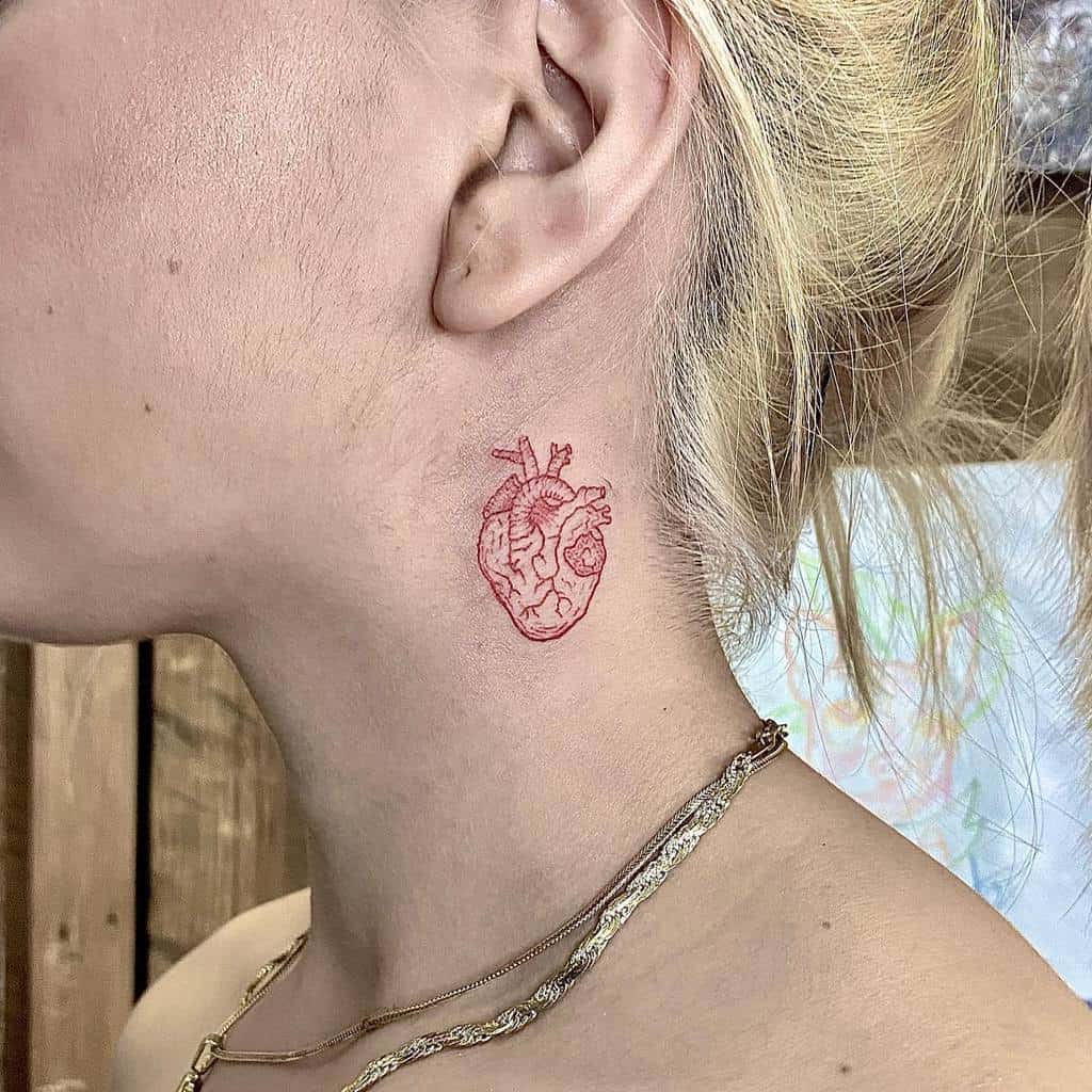 Realistic Heart Outline Tattoo _captaintoys.tattoos_
