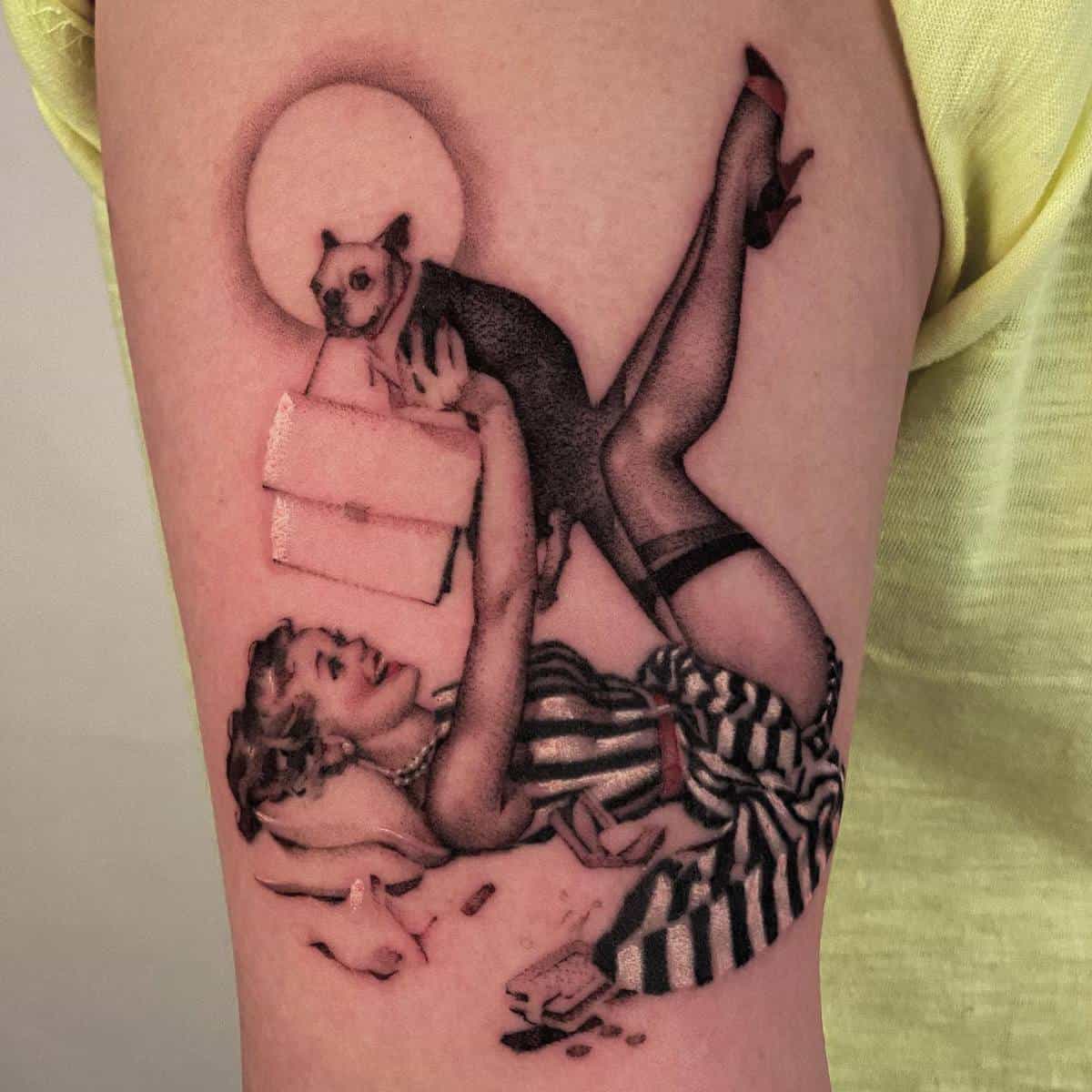 Realistic Pin Up Girl Tattoo -ddonkkang