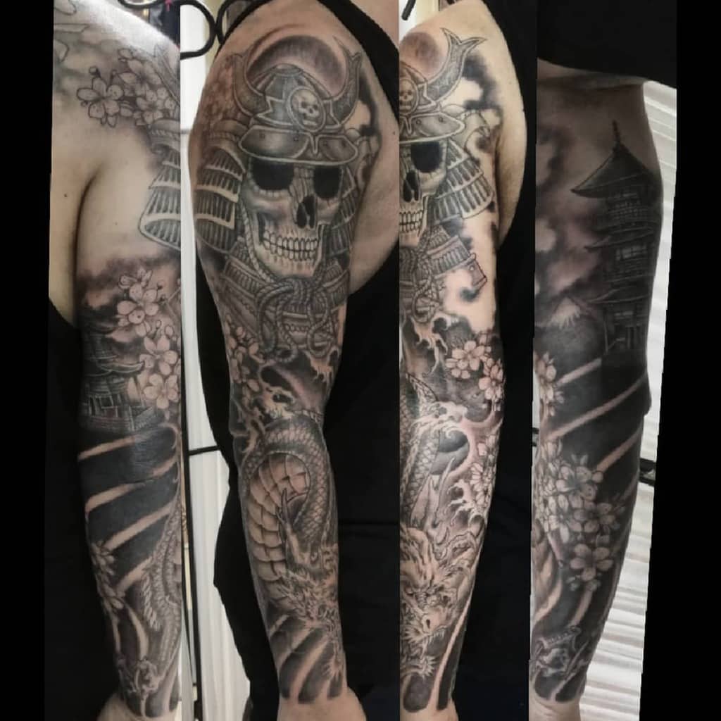 Ronin Full Sleeve Tattoo Metal Pirate