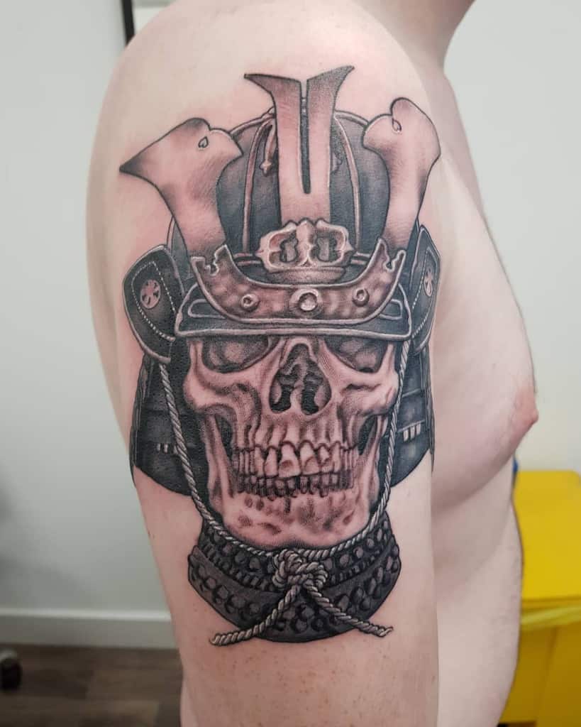Ronin Skull Tattoo Dannywalshtattoos