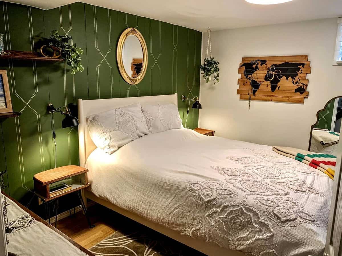 Rustic Green Bedroom Ideas -emcostello