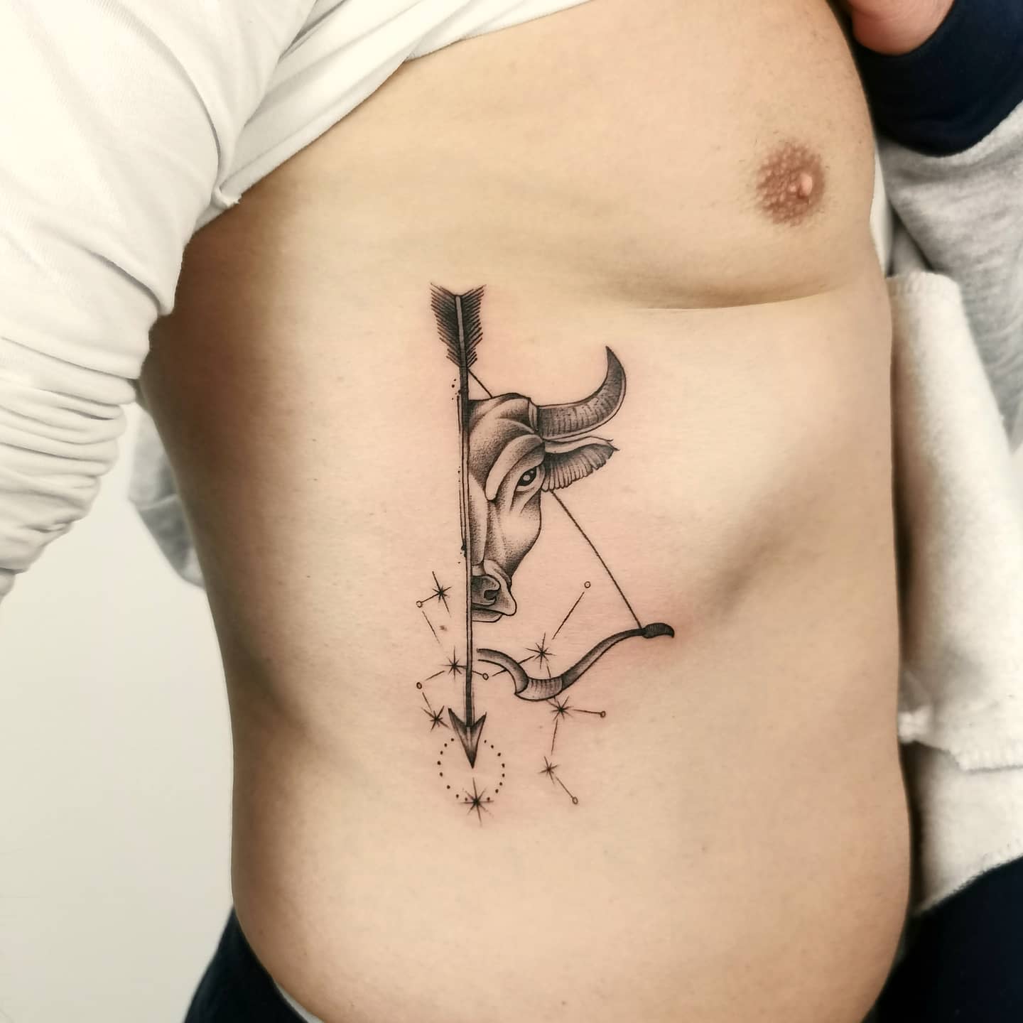 Arrow Sagittarius Constellation Tattoo -agophobia_tattoo