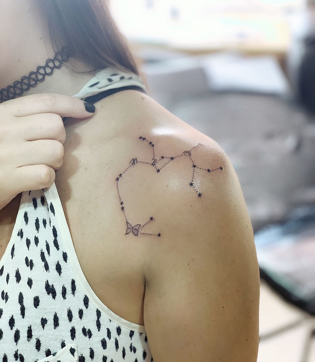 Shoulder Sagittarius Constellation Tattoo -lineup.tattoo