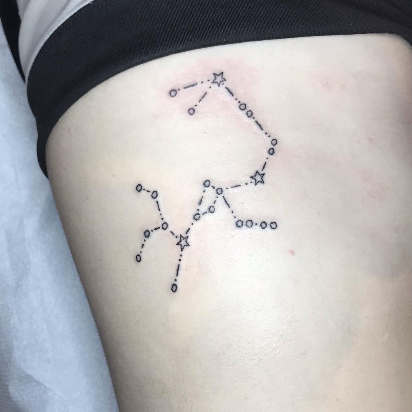Small Sagittarius Constellation Tattoo -nickg_tattoos