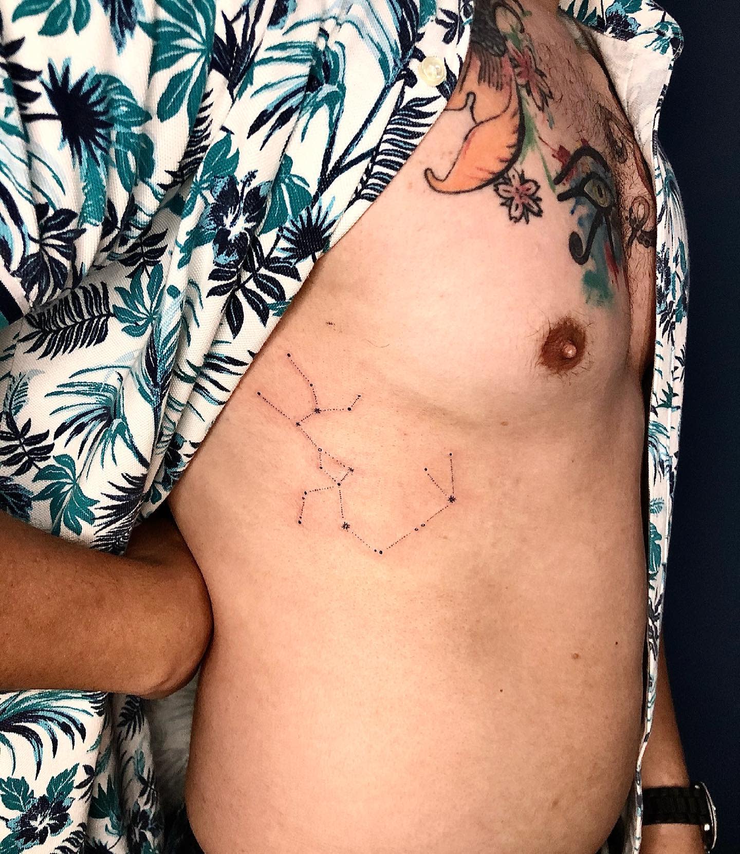 Small Sagittarius Constellation Tattoo -salman.tattoart