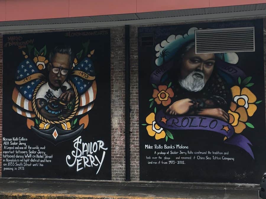 Sailor Jerry Mural On Site Of Old Parlor