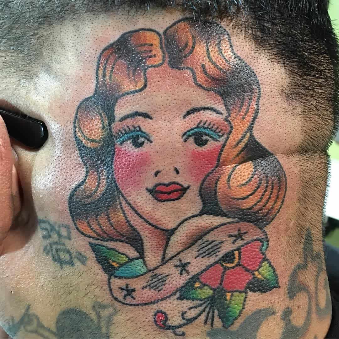 Sailor Jerry Pin Up Girl Tattoo -eso_tattoo