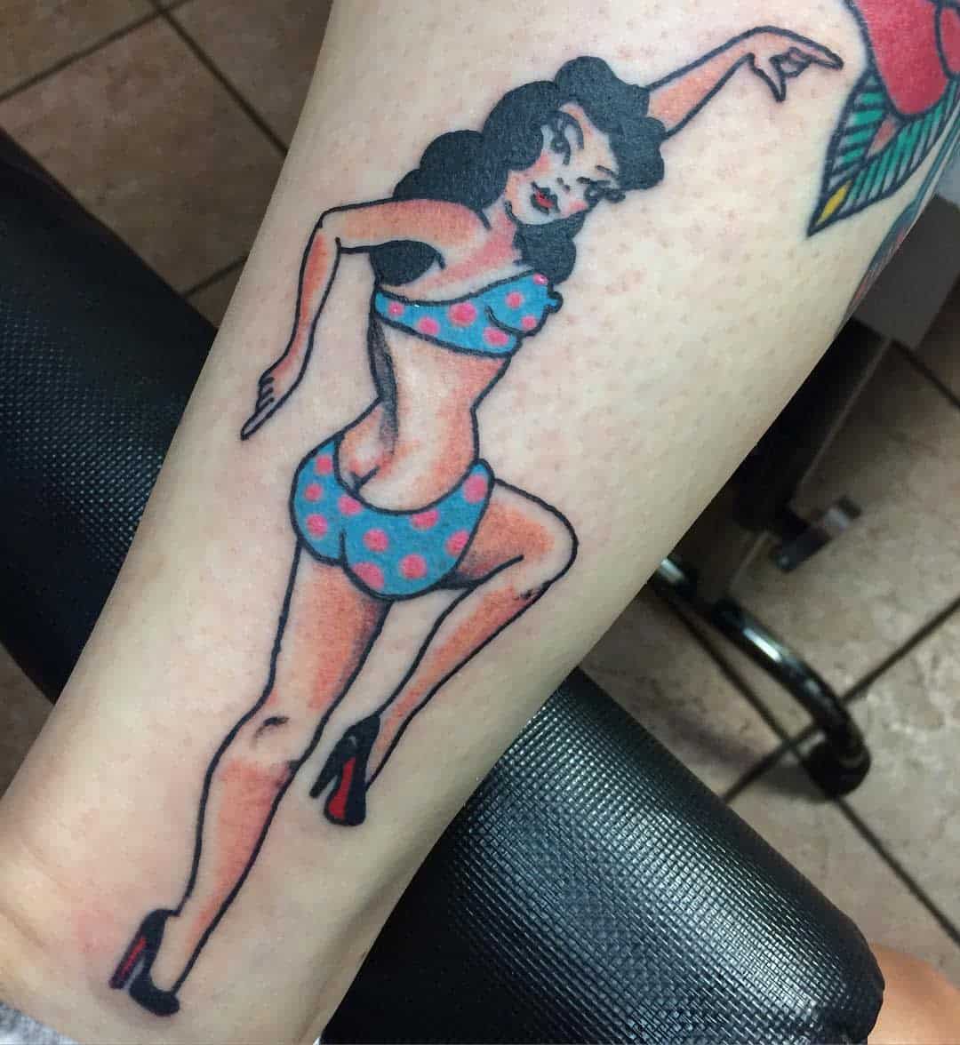 Sailor Jerry Pin Up Girl Tattoo -magdalena.mardini