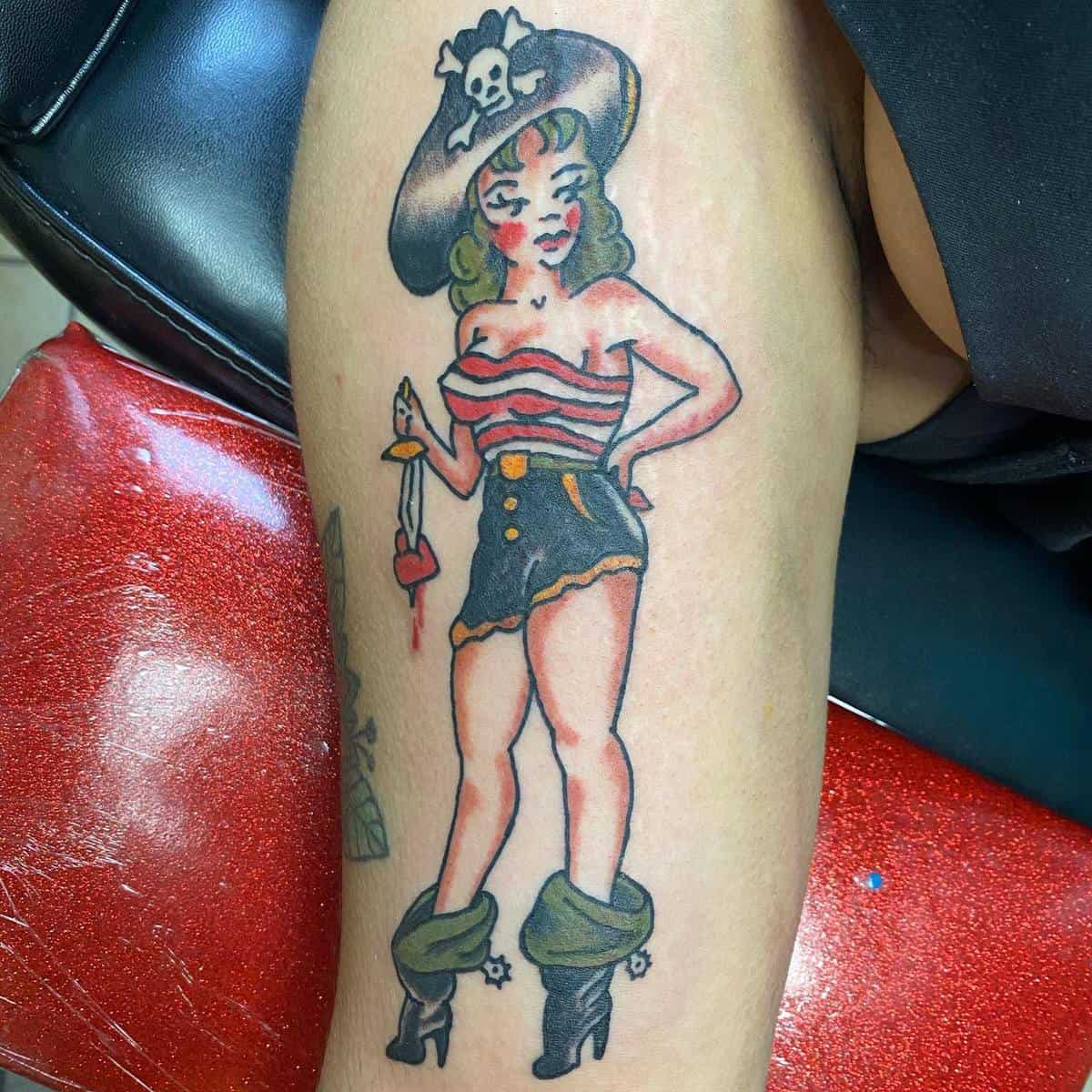 Sailor Jerry Pin Up Girl Tattoo -missmollytattoos