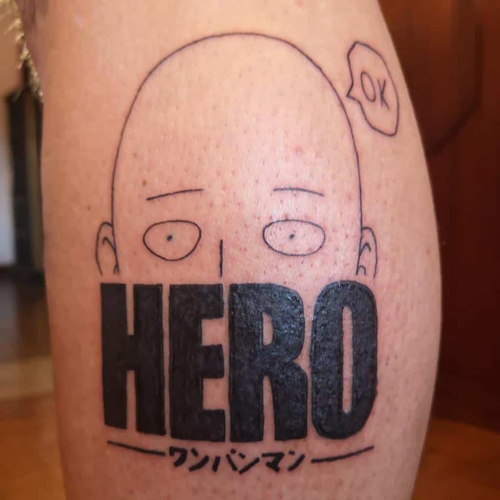 Saitama One Punch Man Tattoos Alex.bernardo Art