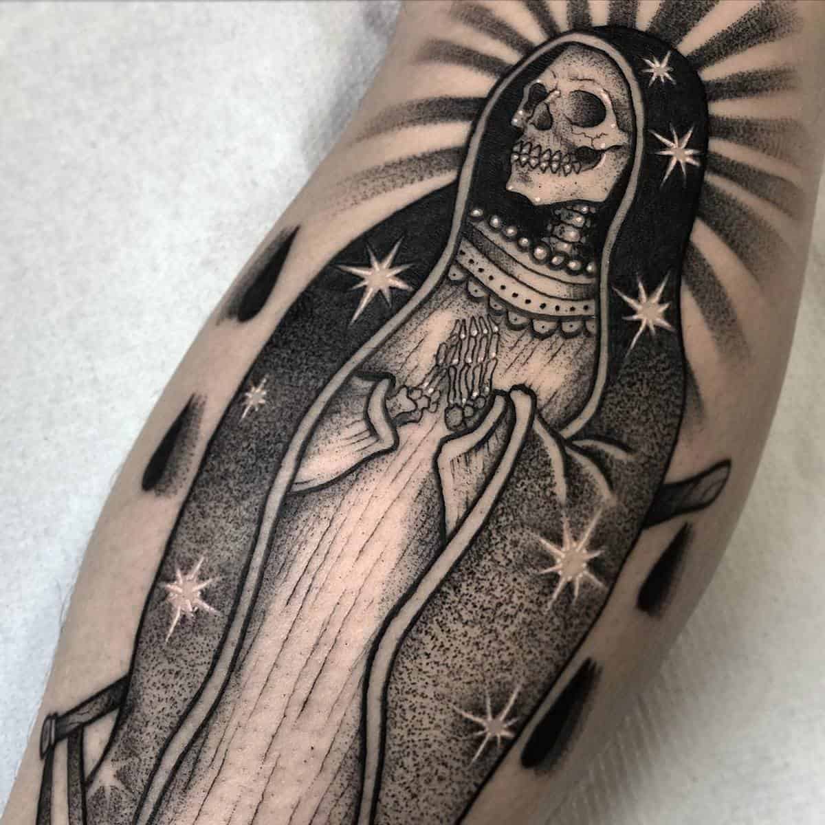 Santisima Santa Muerte Tattoo -robdotstattoo