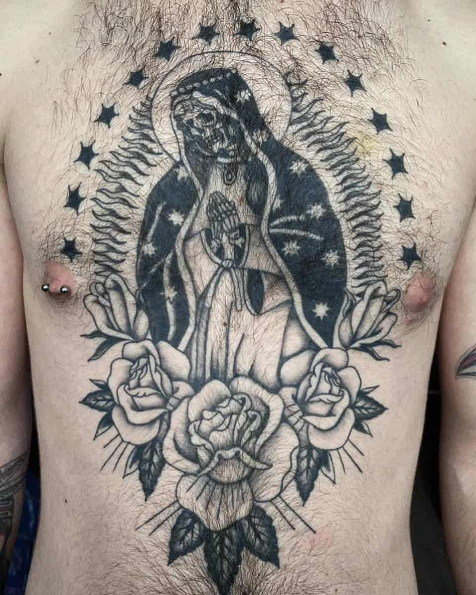 Santisima Santa Muerte Tattoo -suerte_o_muerte