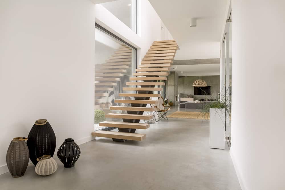 minimalist scandinavian style staircase