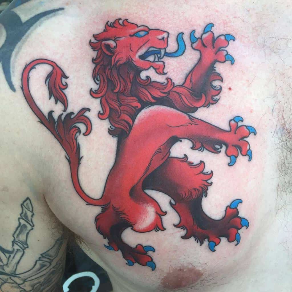 Scottish Lion Tattoo Emalderkstattoos