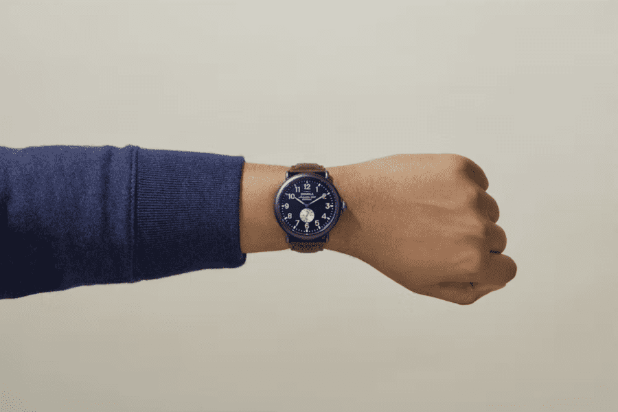 Shinola Watches 47MM Runwell on Wrist