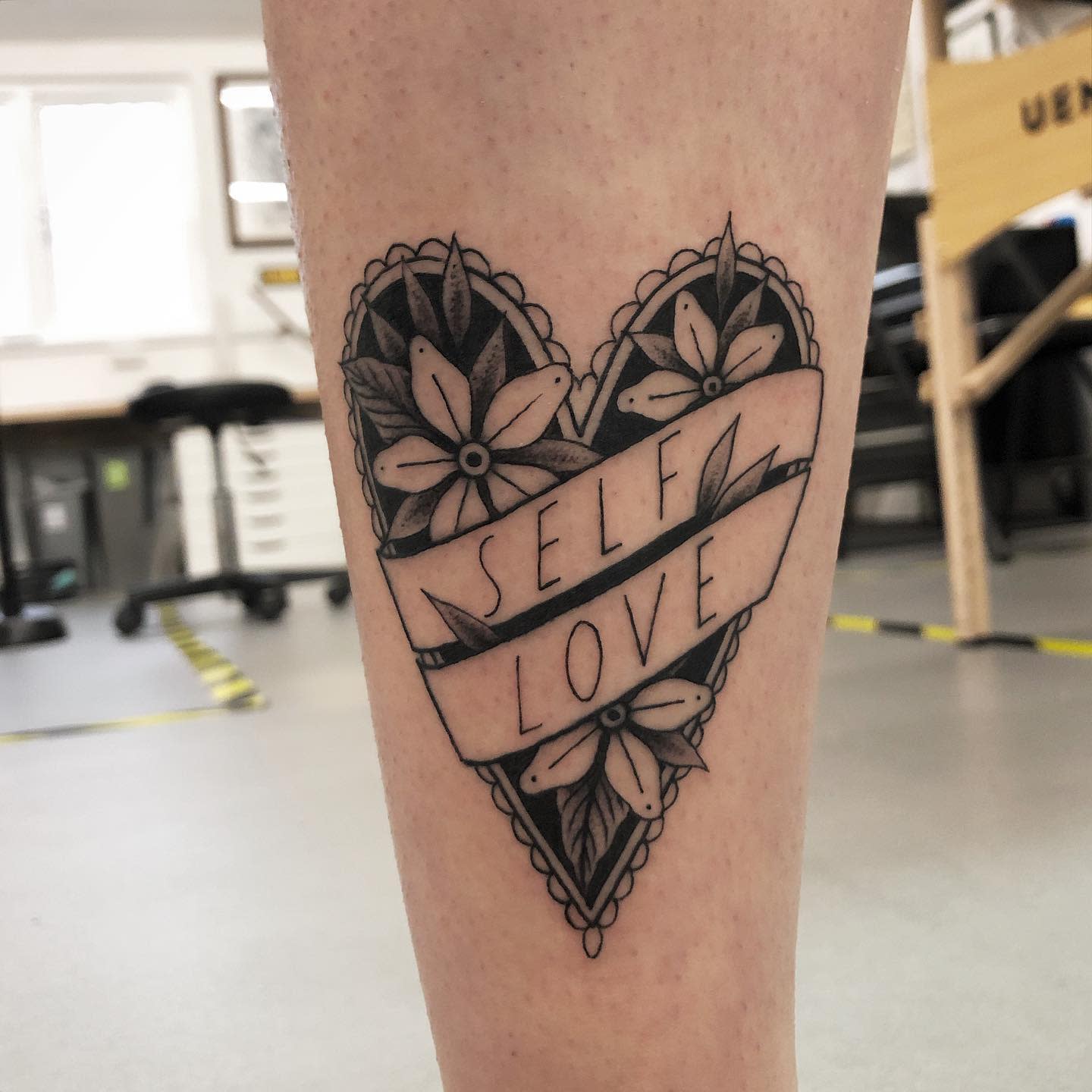 Self Love Heart Tattoo -barbielongfox