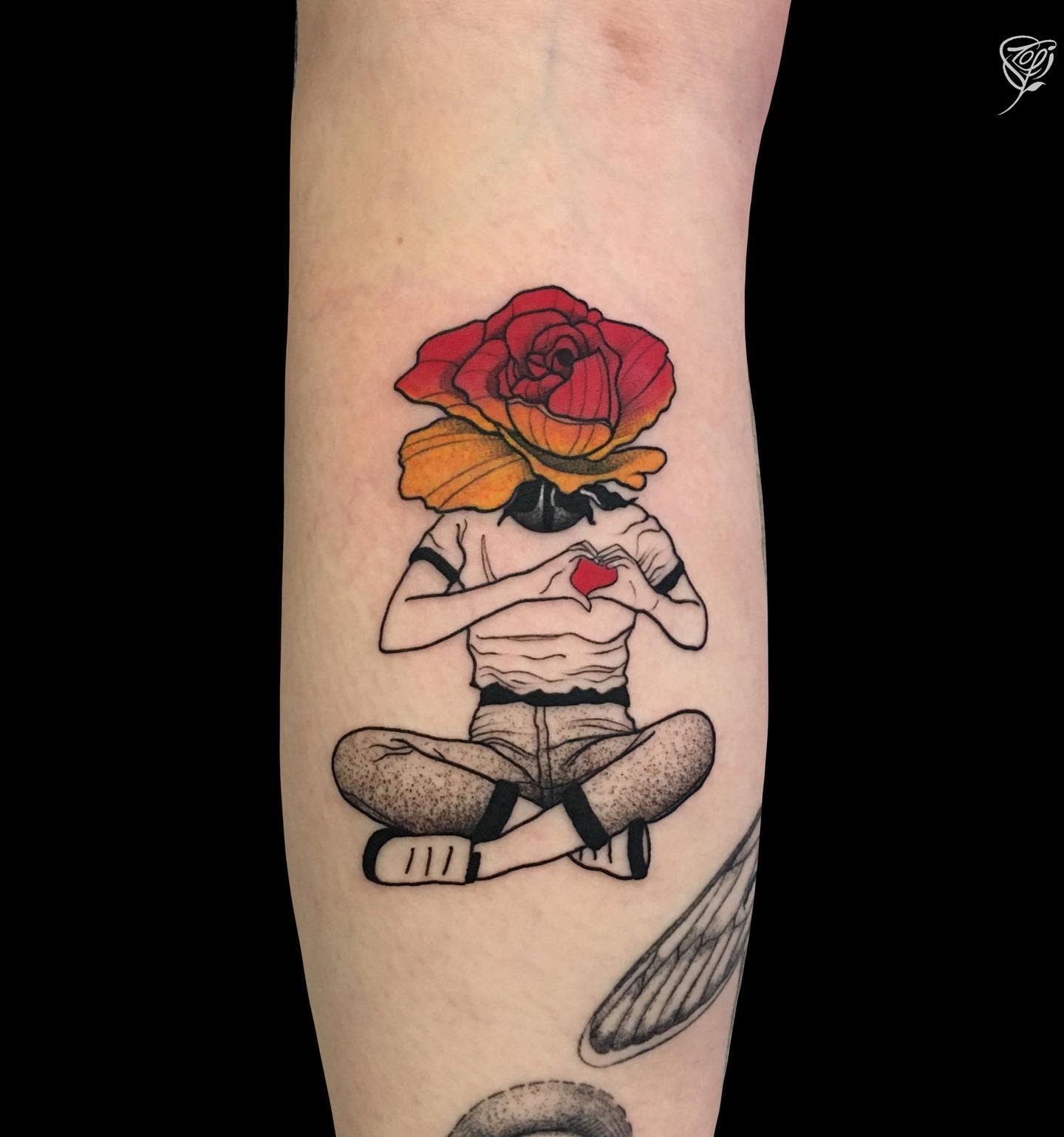 Self Love Rose Tattoo -tattoobyszofi