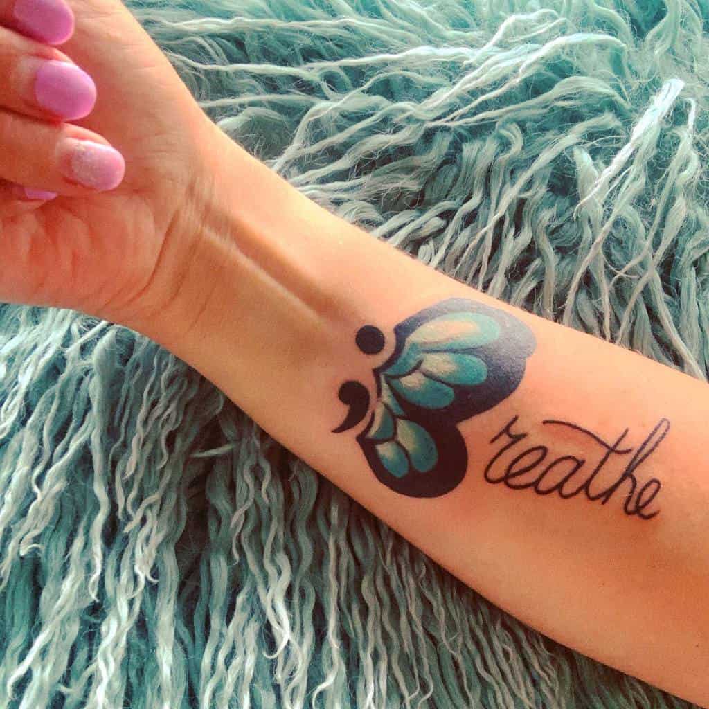 For people with a semicolon tattoo, what does it mean to you? - Quora