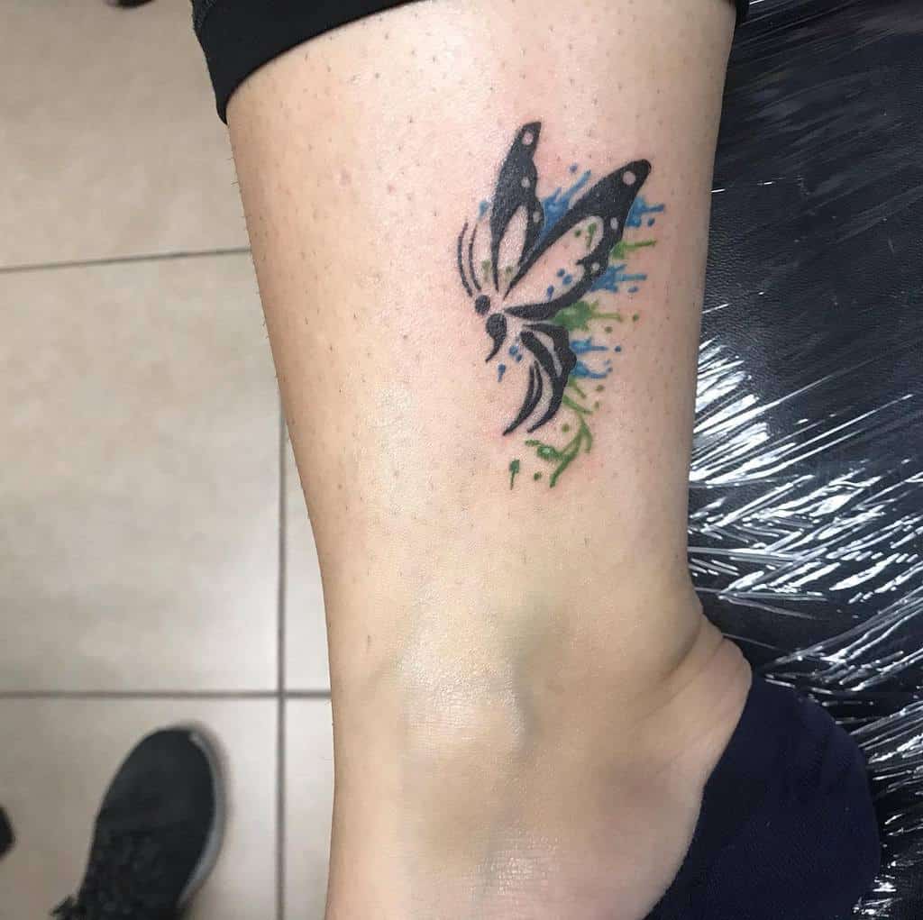 Semicolon Butterfly Tattoo chase.du.tattoo