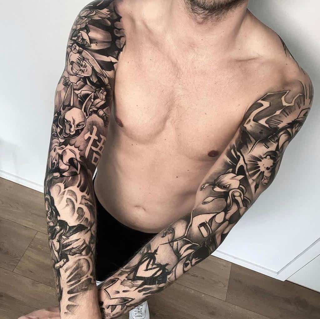 Shading Tattoo Sleeve Filler silverliningsbykris