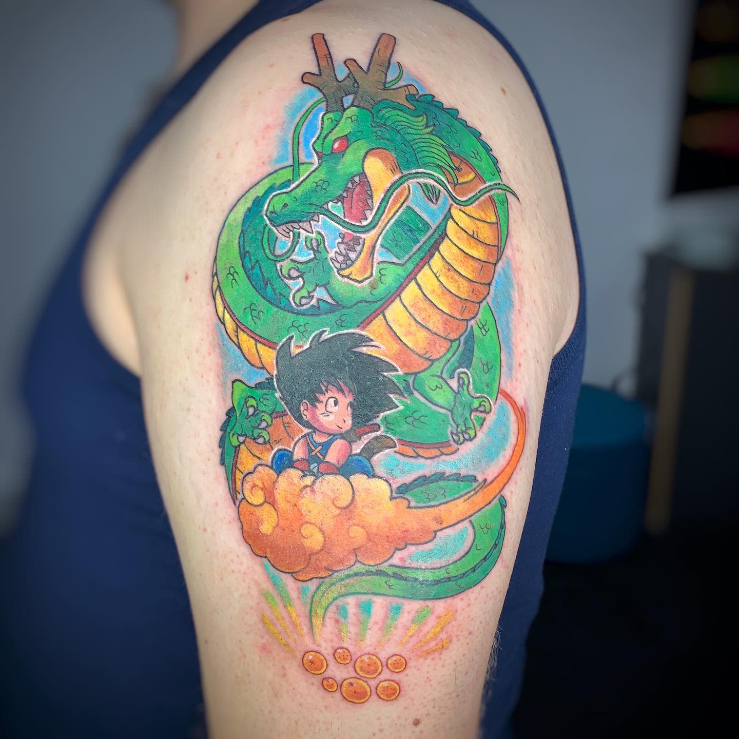 Tattoo uploaded by Andre Castro Savastano • #goku #dragonballtattoo  #dragonballz #dragonball #gokutattoo Goku dragon ball z tattoo #comics •  Tattoodo
