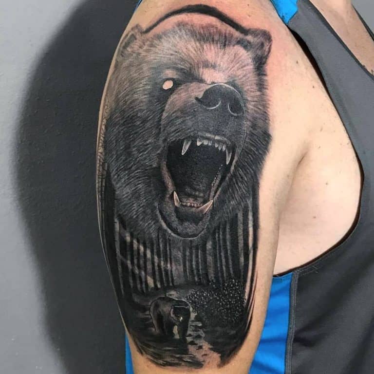 Amazing Black Bear Tattoo Ideas