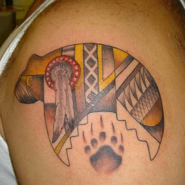Shoulder Tribal Bear Tattoo seangayleillustration