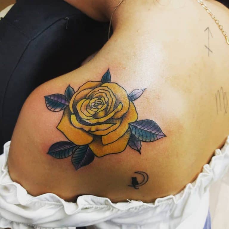 Yellow Rose Tattoo Ideas Celebrating Friendship and Joy