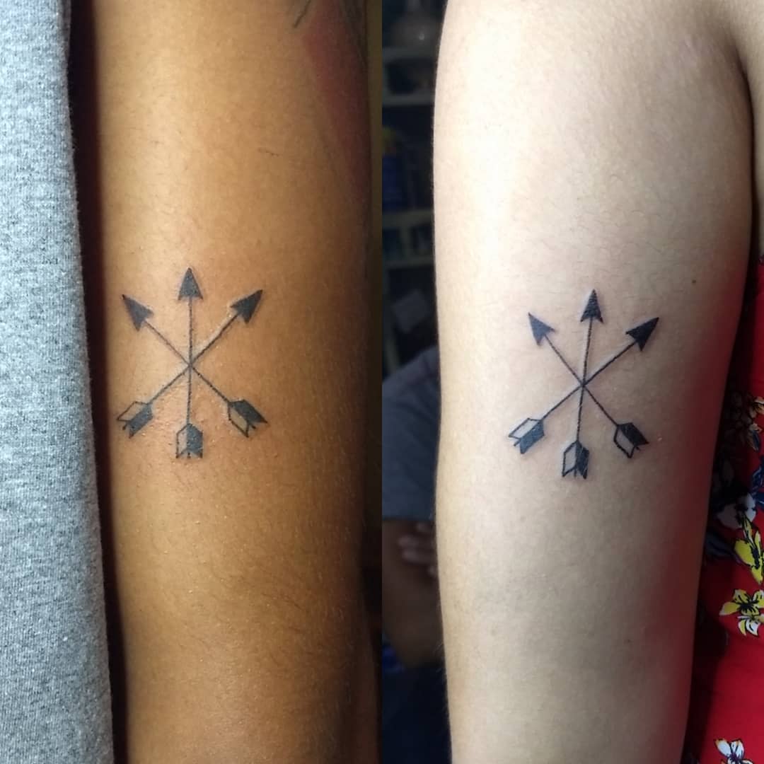 Arrow Sister Siblings Tattoo Ideas -mariana.oro.tattoo