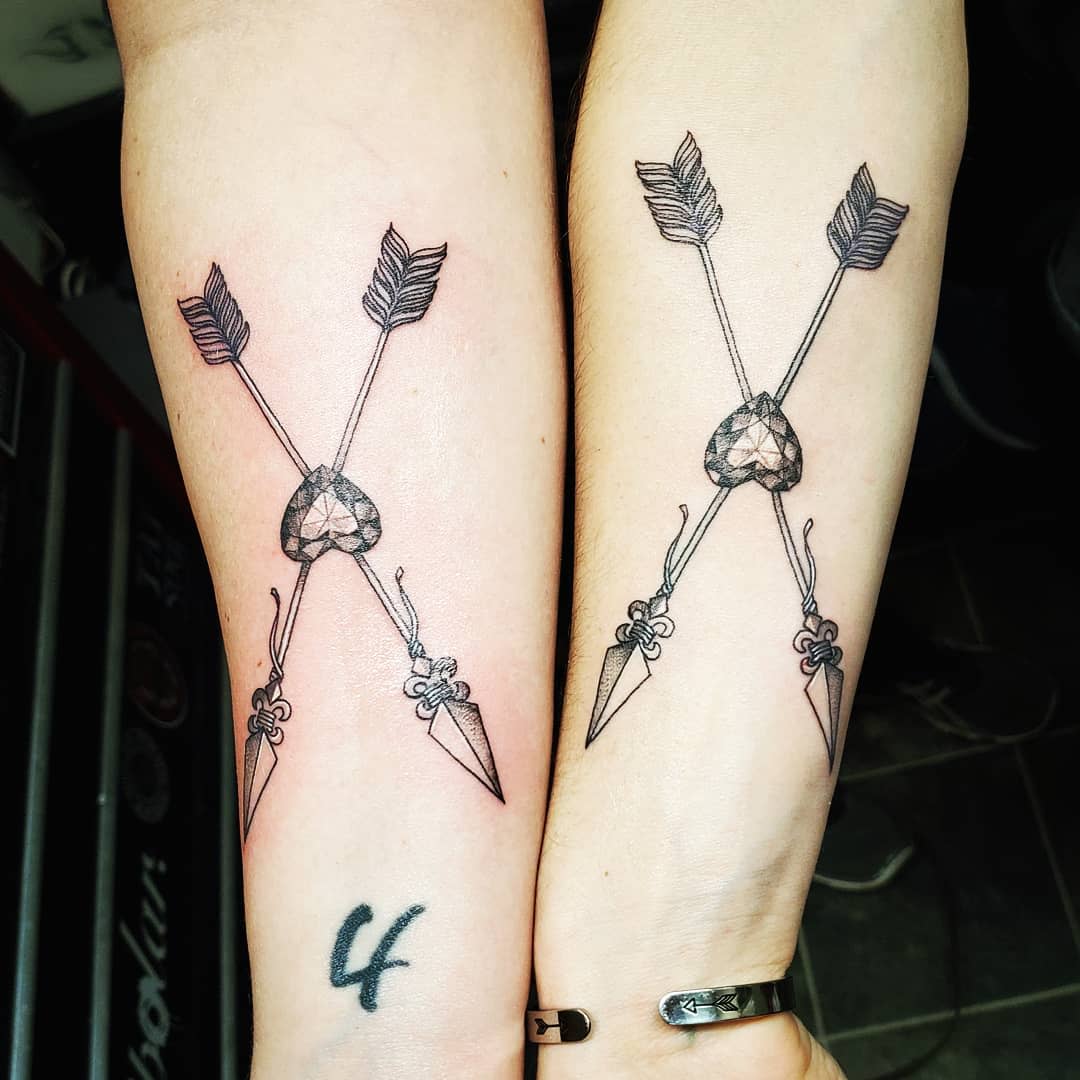 Arrow Sister Siblings Tattoo Ideas -tiffanyrenae_23