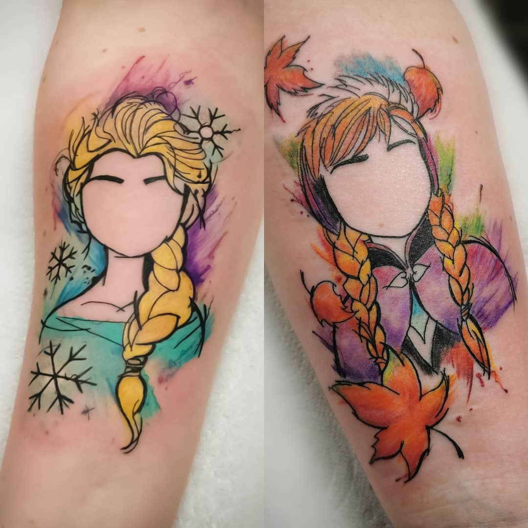Cool Sister Siblings Tattoo Ideas -andrew.marrow.tattoos